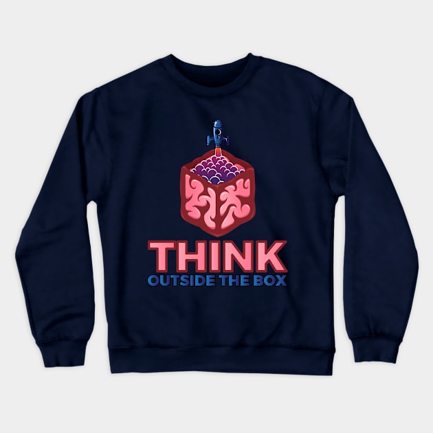 think outside the box Crewneck Sweatshirt by s4rt4